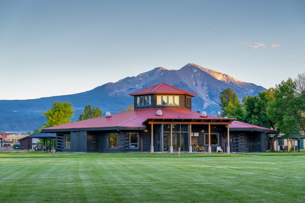 CRMS Campus: The Barn and Mt. Sopris