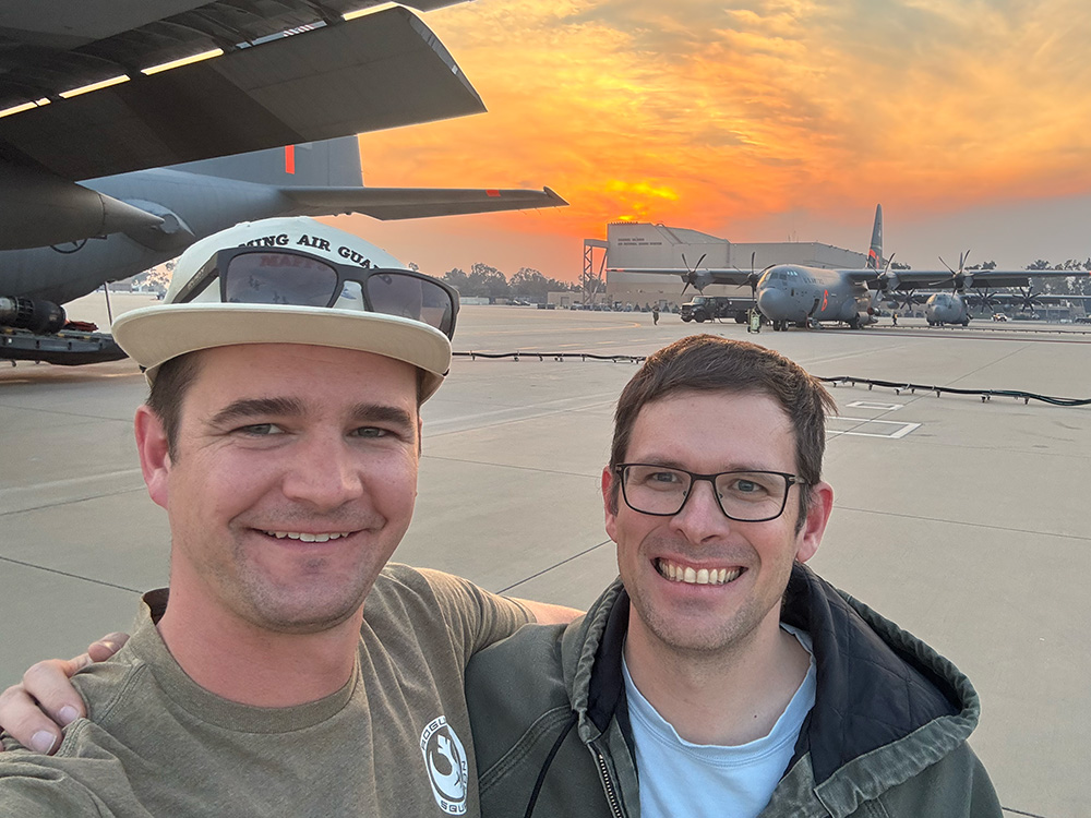 Mitch Hoke and friend