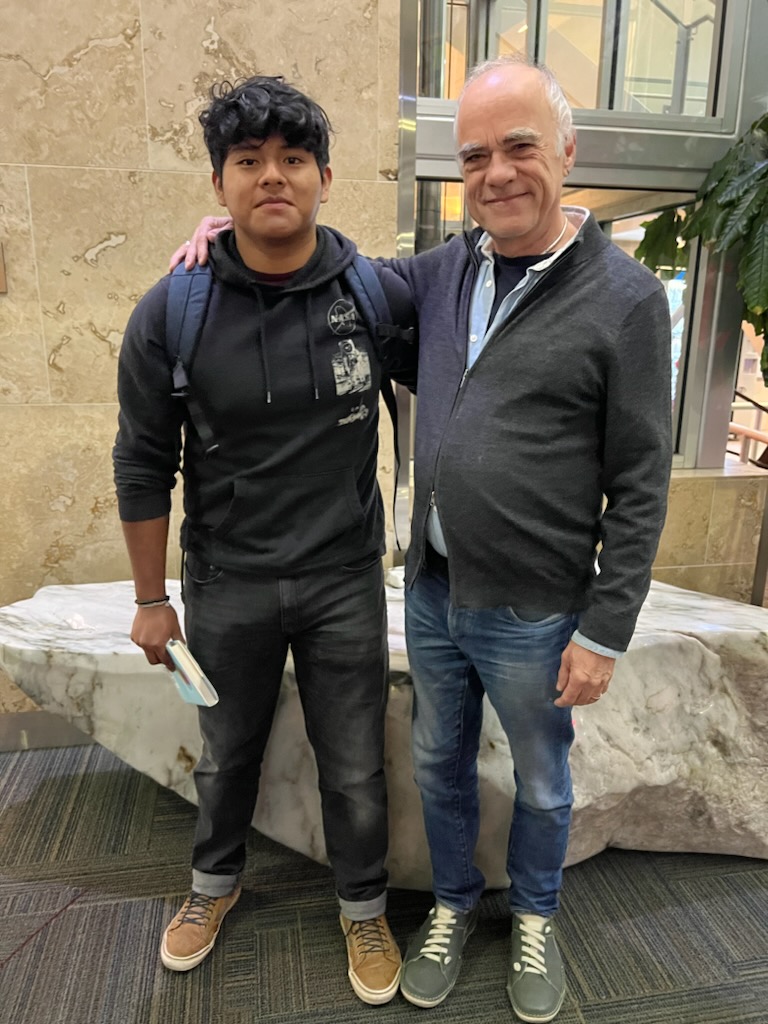 Manny Ruiz '23 and Jeff Platt ‘74